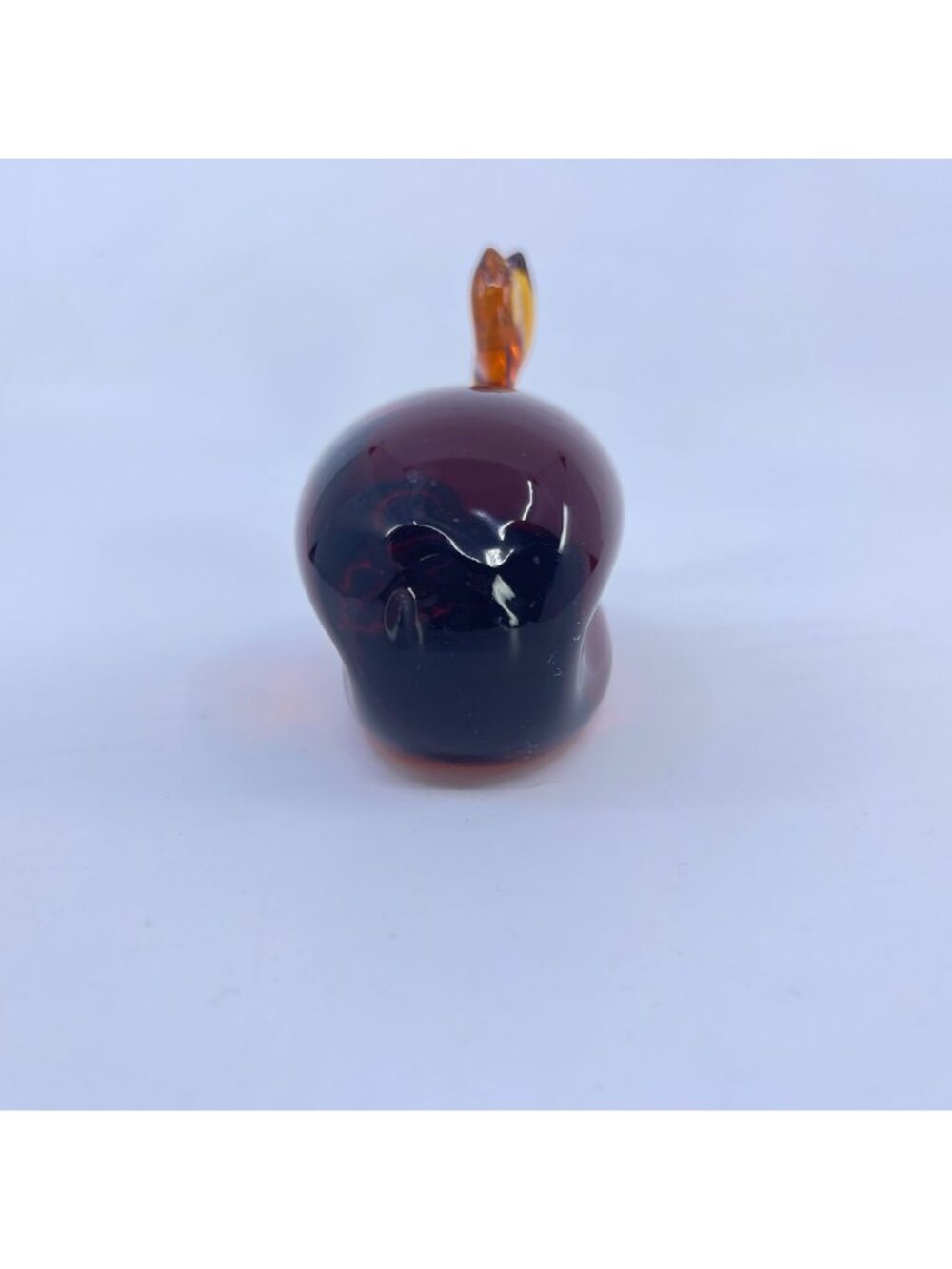 vintage pilgrim glass whale amber hand sculpted nautical coastal decor - Picture 3 of 10